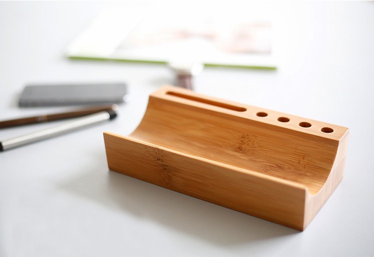 Bamboo Desktop Valet