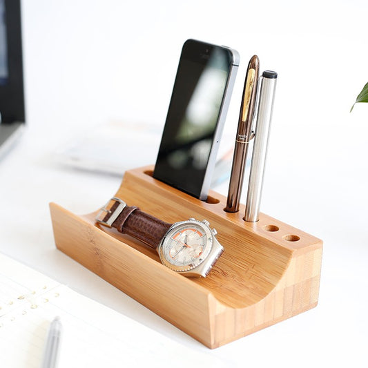 Bamboo Desktop Valet