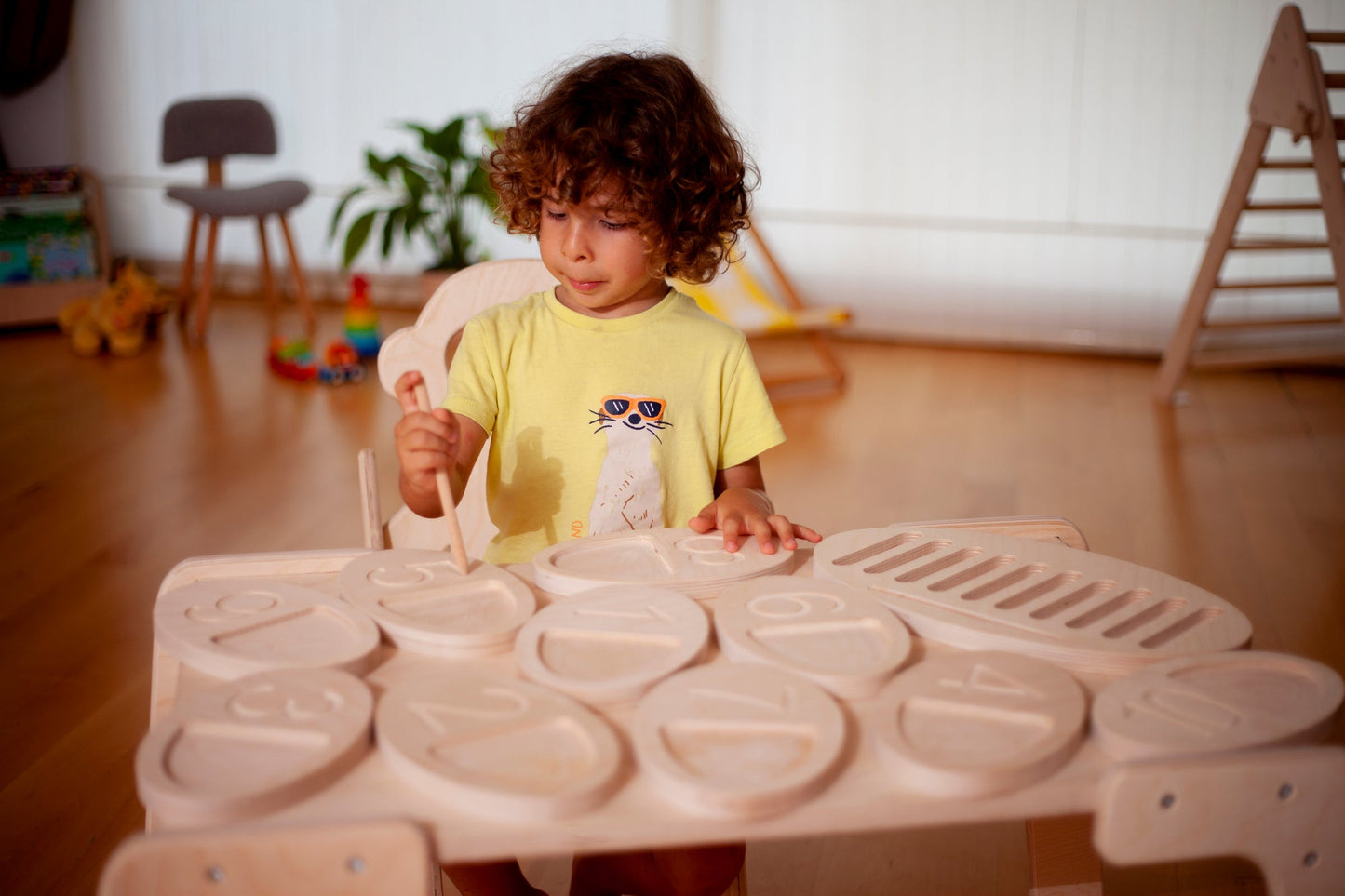 Wooden Tracing Board for Toddlers