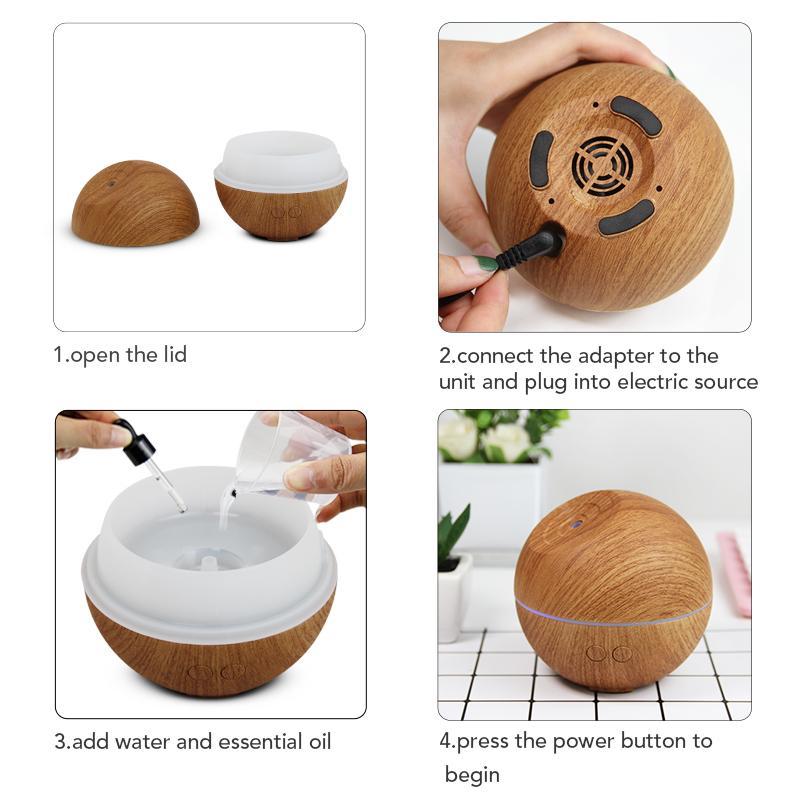 Wooden Design Cool Mist Humidifier